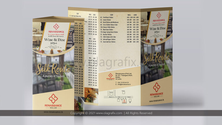 Leaflet | Brochure | Hotel Menu | Restaurant Menu